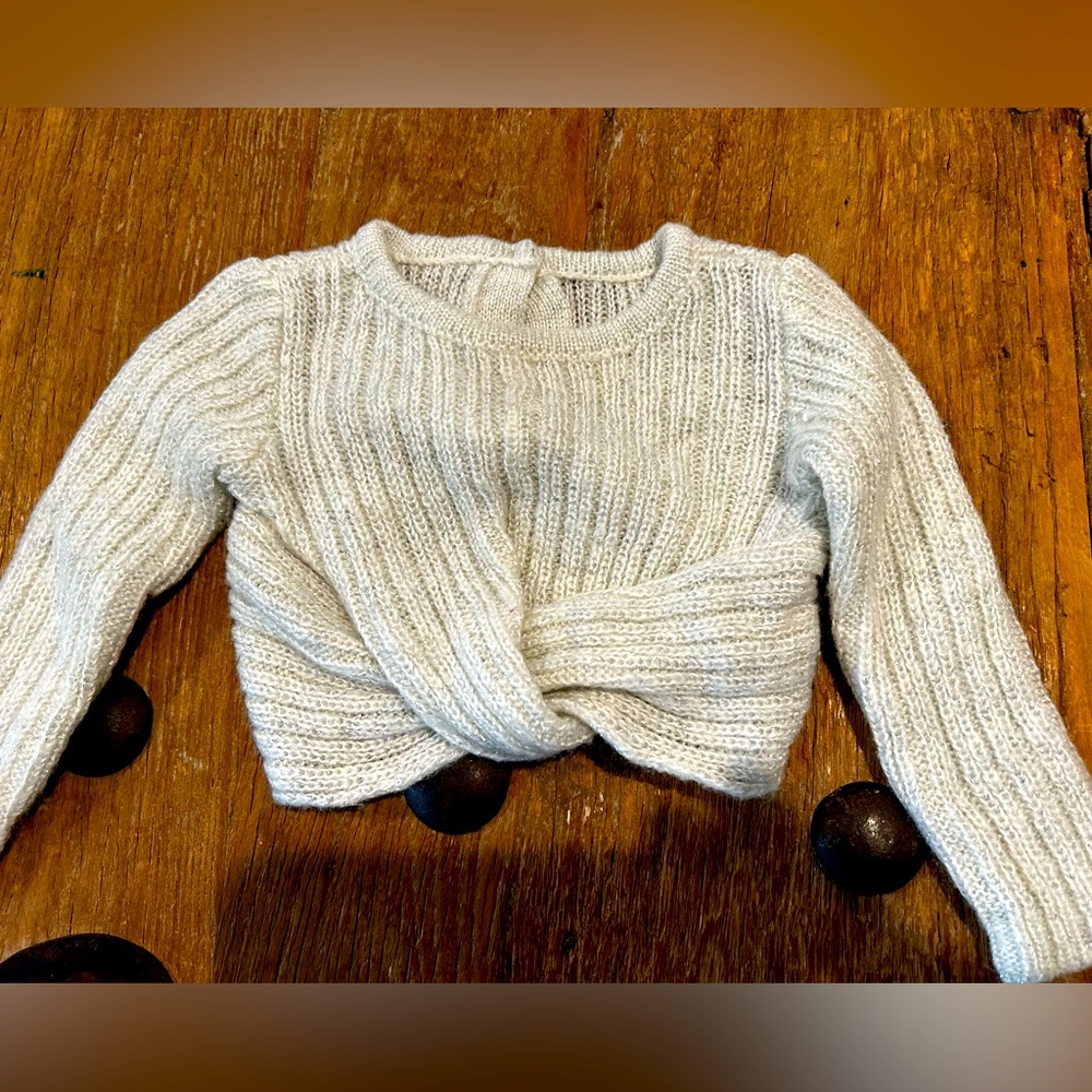 Baby girls cropped sweater